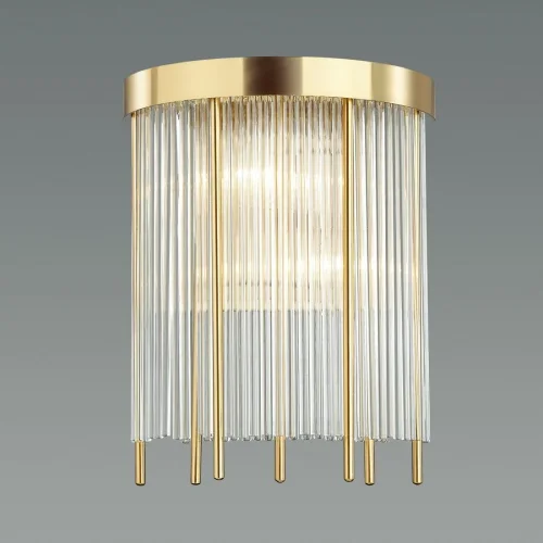 Бра York 4788/2W Odeon Light прозрачный на 2 лампы, основание золотое в стиле классический 