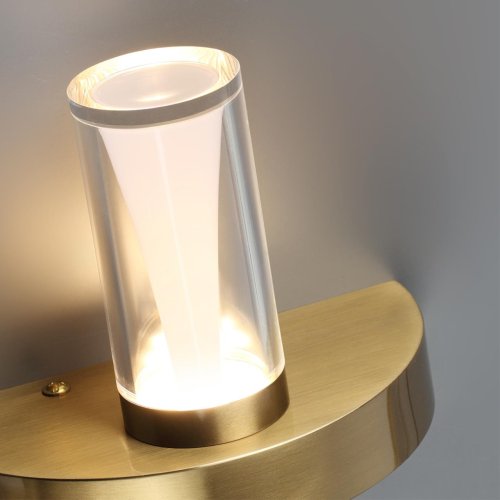 Бра с выключателем LED Defance 7144/5WL Odeon Light прозрачный на 1 лампу, основание бронзовое в стиле классический современный фото 4 Бра с выключателем LED Defance 7144/5WL Odeon Light прозрачный на 1 лампу, основание бронзовое в стиле классический современный фото 4