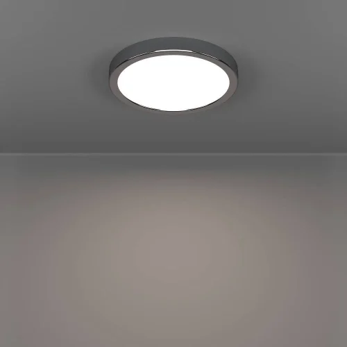 Светильник потолочный LED Fueva 901763 Eglo белый на 1 лампу, основание хром в стиле современный круглый фото 6