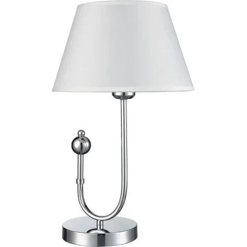Настольная лампа Fabio VL1933N01 Vele Luce белая 1 лампа, основание хром металл в стиле классический  фото 2