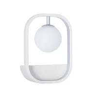 Бра Avola MOD431-WL-01-WS Maytoni белый на 1 лампу, основание серебряное белое в стиле современный 