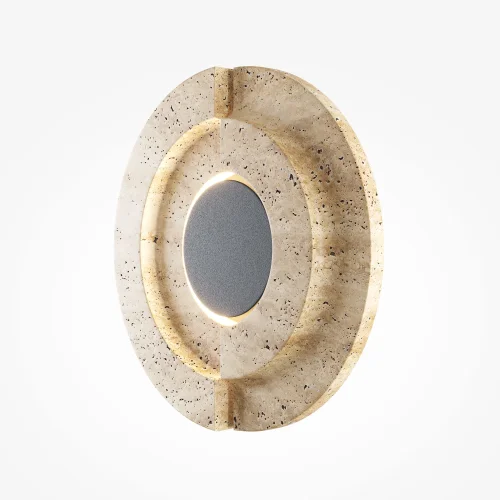 Бра LED MOD462WL-L10BG3K Daylight Maytoni бежевый на 1 лампу, основание чёрное в стиле современный отражённый свет фото 2