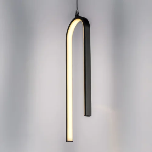 Светильник подвесной LED Saturno 749017 Lightstar чёрный на 1 лампу, основание чёрное в стиле минимализм современный фото 3 Светильник подвесной LED Saturno 749017 Lightstar чёрный на 1 лампу, основание чёрное в стиле минимализм современный фото 3