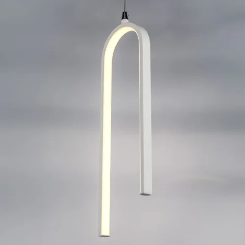 Светильник подвесной LED Saturno 749016 Lightstar белый на 1 лампу, основание белое в стиле минимализм современный фото 3