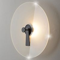Бра ЛЕД CHIAROSCURO AP6W LED BLACK Crystal Lux белый на 1 лампу, основание чёрное в стиле современный 