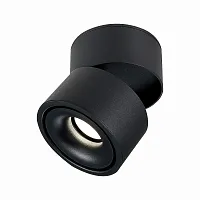 Светильник накладной LED St652 ST652.442.12 ST-Luce чёрный 1 лампа, основание чёрное в стиле хай-тек современный круглый