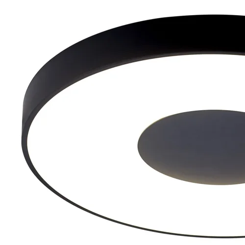 Светильник потолочный LED с пультом Coin 7561 Mantra белый чёрный 1 лампа, основание чёрное в стиле современный хай-тек с пультом фото 3