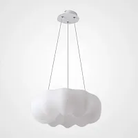 Люстра подвесная ODDLY E D45 219510-23 ImperiumLoft белая на 1 лампу, основание белое в стиле скандинавский минимализм современный 