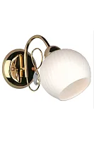Бра Aunis OML-31901-01 Omnilux белый 1 лампа, основание золотое в стиле современный 