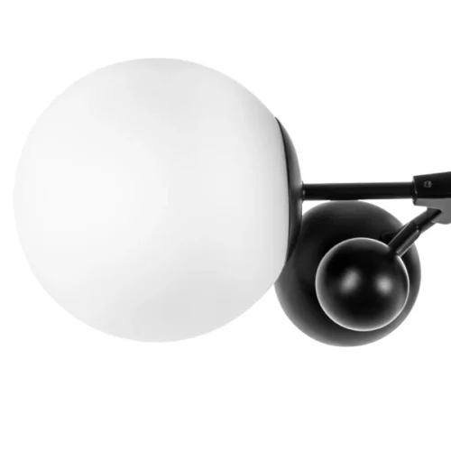 Люстра потолочная Croco 815557 Lightstar белая на 5 ламп, основание чёрное в стиле современный флористика арт-деко шар фото 3