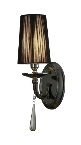 Бра Fabione LDW 1200-1 BK Lumina Deco чёрный на 1 лампу, основание чёрное в стиле классический 