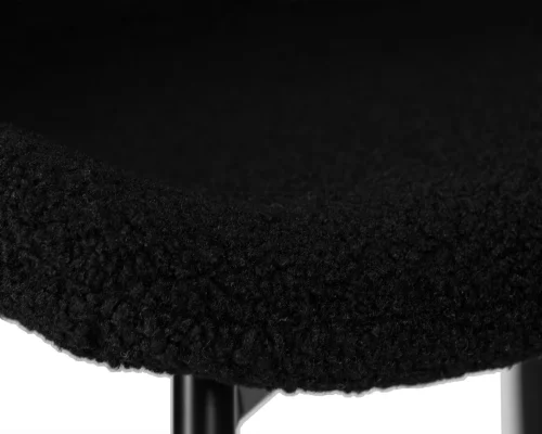Стул обеденный  7404-LML MILO, цвет сиденья черный букле (UF992-12), черные матовые ножки Dobrin, чёрный/ткань, ножки/металл/чёрный, размеры - ****490*600 фото 8