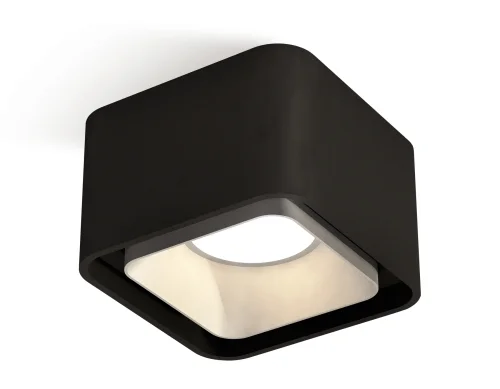Светильник накладной XS7833003 Ambrella light чёрный 1 лампа, основание чёрное в стиле хай-тек современный квадратный фото 2