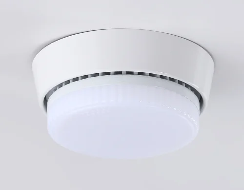 Светильник накладной G10188 Ambrella light белый 1 лампа, основание белое в стиле современный хай-тек круглый фото 3