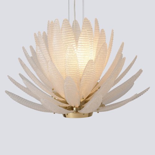 Люстра подвесная ARTICHOKE SP8+1 GOLD Crystal Lux прозрачная на 8 ламп, основание золотое в стиле классический фото 5