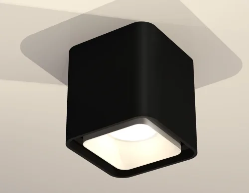 Светильник накладной XS7841001 Ambrella light чёрный 1 лампа, основание чёрное в стиле хай-тек современный квадратный фото 3