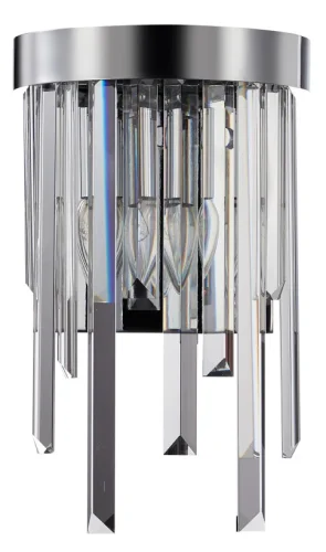 Бра Venecia 2113/09/02W Stilfort прозрачный на 2 лампы, основание хром в стиле современный 
