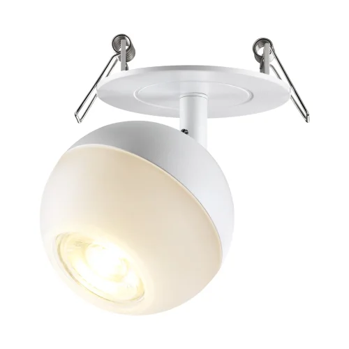 Светильник точечный Garn 370818 Novotech белый 1 лампа, основание белое в стиле современный  фото 4