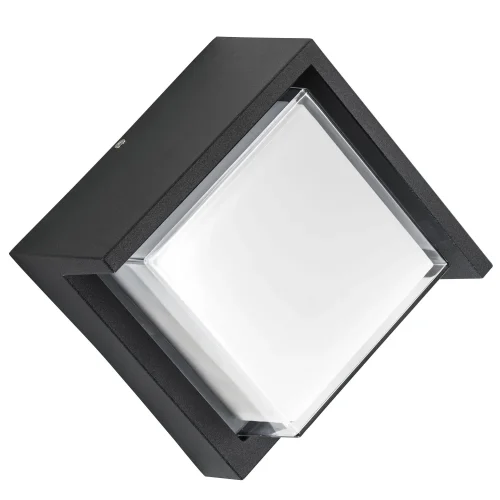 Настенный светильник LED Paletto quad 382274 Lightstar уличный IP54 чёрный 1 лампа, плафон белый в стиле модерн LED