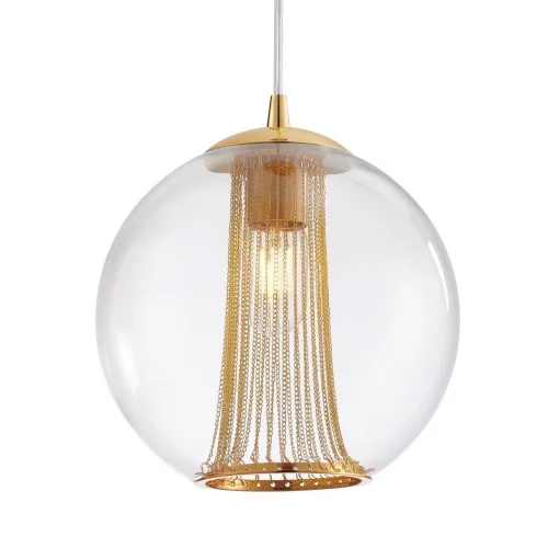 Светильник подвесной Funnel 2881-1P Favourite прозрачный 1 лампа, основание золотое в стиле современный  фото 3
