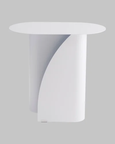 Журнальный столик Yvaine, металл, белый УТ000040316 Stool Group столешница белая из металл фото 6