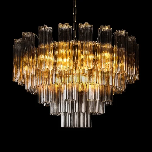 Люстра подвесная Мурано / Murano 10580/800 Ash LOFT IT чёрная дымчатая на 18 ламп, основание бронзовое в стиле современный арт-деко фото 4