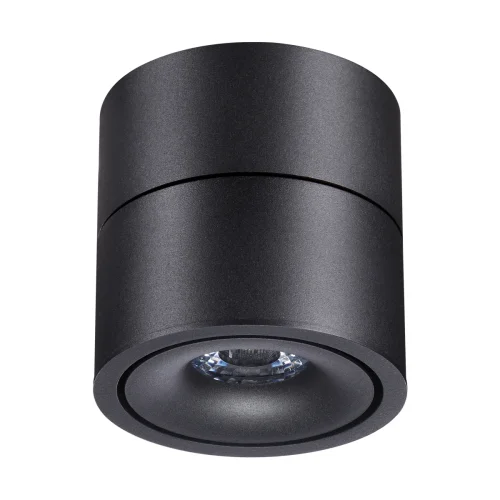 Светильник накладной LED Groda 358773 Novotech чёрный 1 лампа, основание чёрное в стиле современный круглый фото 3