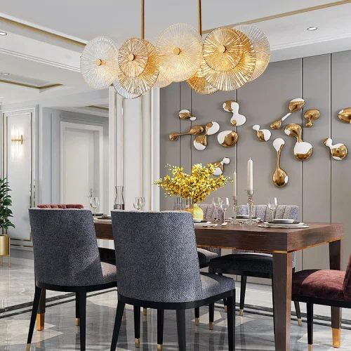 Светильник потолочный AGAPI LONG 203459-23 ImperiumLoft прозрачный на 8 ламп, основание латунь в стиле современный фото 5 Светильник потолочный AGAPI LONG 203459-23 ImperiumLoft прозрачный на 8 ламп, основание латунь в стиле современный фото 5