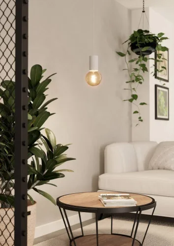 Светильник подвесной Pozueta 1 900798 Eglo без плафона на 1 лампу, основание белое в стиле современный фото 2 Светильник подвесной Pozueta 1 900798 Eglo без плафона на 1 лампу, основание белое в стиле современный фото 2