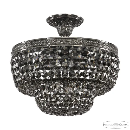 Люстра потолочная 19101/35IV NB R781 Bohemia Ivele Crystal чёрная на 4 лампы, основание никель в стиле классика sp