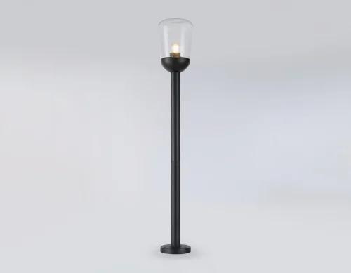 Парковый светильник ST2092 Ambrella light уличный IP54 чёрный 1 лампа, плафон прозрачный в стиле хай-тек современный E27 фото 2