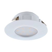 Светильник точечный LED PINEDA 95817 Eglo белый 1 лампа, основание белое в стиле модерн 