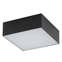 Светильник потолочный ЛЕД Квадрат (Square Led) 10424-NW Nowodvorski чёрный на 1 лампу, основание чёрное в стиле современный 