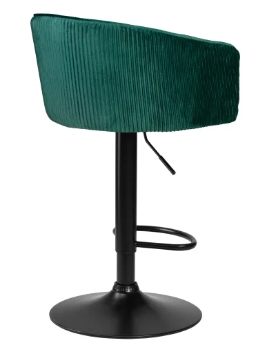 Стул барный 5025_BlackBase-LM DARCY BLACK, цвет сиденья зеленый велюр (1922-9), цвет основания черное Dobrin, зелёный/велюр, ножки/металл/чёрный, размеры - 860*1070***510*460 фото 4