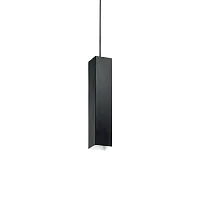 Светильник подвесной SKY SP1 NERO Ideal Lux чёрный на 1 лампу, основание чёрное в стиле современный трубочки