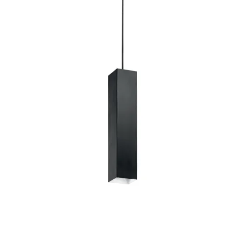 Светильник подвесной SKY SP1 NERO Ideal Lux чёрный на 1 лампу, основание чёрное в стиле современный трубочки