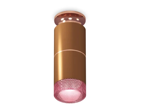 Светильник накладной Techno spot XS6304211 Ambrella light коричневый 1 лампа, основание коричневое в стиле современный круглый