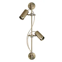 Бра встраиваемый Manchester 7013/2W Odeon Light бронзовый на 2 лампы, основание бронзовое в стиле современный для чтения встраиваемый