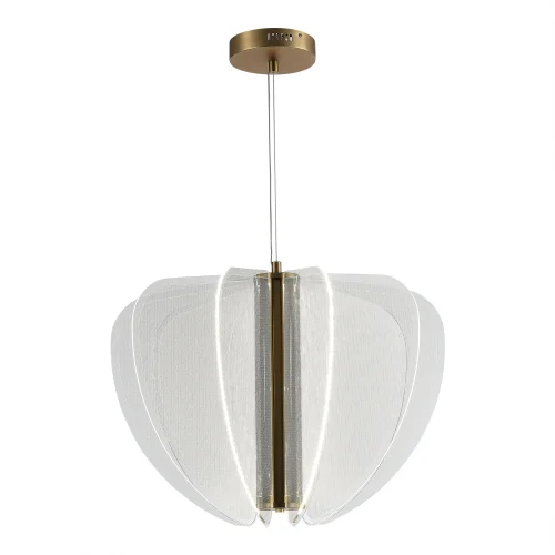 Светильник подвесной LED Fesale SL6509.203.01 ST-Luce прозрачный 1 лампа, основание золотое в стиле современный 