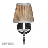 Бра Holiday RM6116/1W CR iLamp коричневый 1 лампа, основание хром в стиле современный американский 