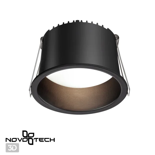 Светильник точечный LED Tran 358902 Novotech чёрный 1 лампа, основание чёрное в стиле современный хай-тек  фото 5