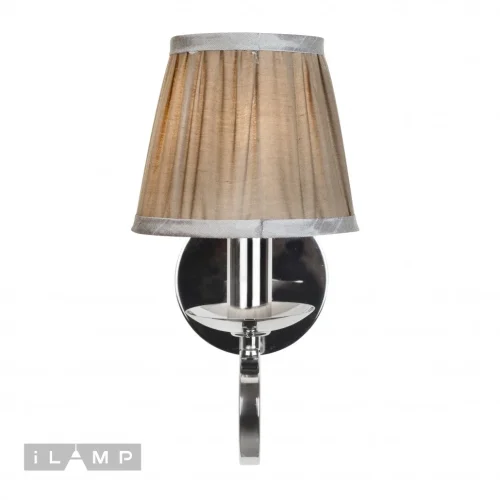 Бра Holiday RM6116/1W CR iLamp коричневый на 1 лампа, основание хром в стиле современный американский 