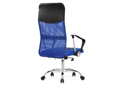 Компьютерное кресло Arano 1 dark blue 15794 Woodville, синий/сетка искусственная кожа, ножки/металл/хром, размеры - *1190***660*600 фото 5