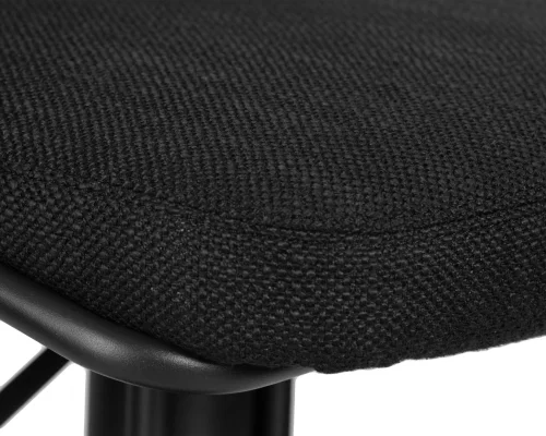 Стул барный  1620-LMN OLIVER, цвет сиденья черная ткань (SLR-10), цвет основания черный Dobrin, чёрный/текстиль, ножки/металл/чёрный, размеры - 910*1065***445*490 фото 8