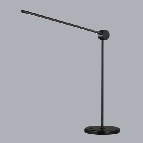 Настольная лампа офисная ЛЕД Фоден (Foden) 7101/12TLA Odeon Light чёрная на 1 лампу, основание чёрное мрамор металл в стиле минимализм хай-тек фото 4 Настольная лампа офисная ЛЕД Фоден (Foden) 7101/12TLA Odeon Light чёрная на 1 лампу, основание чёрное мрамор металл в стиле минимализм хай-тек фото 4