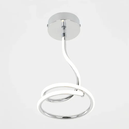 Светильник подвесной LED Джемини CL229011 Citilux белый 1 лампа, основание хром в стиле современный хай-тек  фото 2