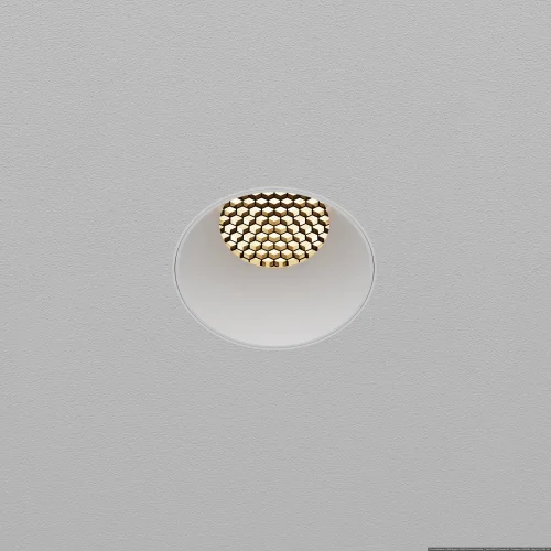 Светильник точечный LED Dip DL119-10W-3K-TRS-W Maytoni белый на 1 лампу, основание белое в стиле современный хай-тек круглый для затирки фото 12