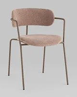 Стул Дженни букле бежевый каркас бежево-серый матовый УТ000039183 Stool Group, /, ножки//, размеры - *740***550*530