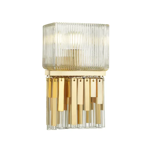 Бра Gatsby 4877/1W Odeon Light прозрачный на 1 лампа, основание золотое в стиле современный  фото 2