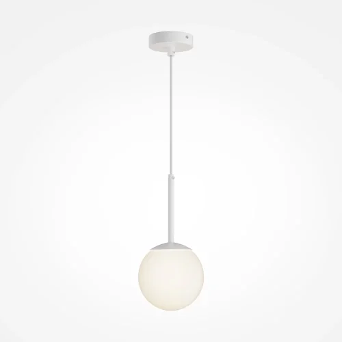 Светильник подвесной Basic form MOD321PL-01W Maytoni белый 1 лампа, основание белое в стиле современный шар фото 3